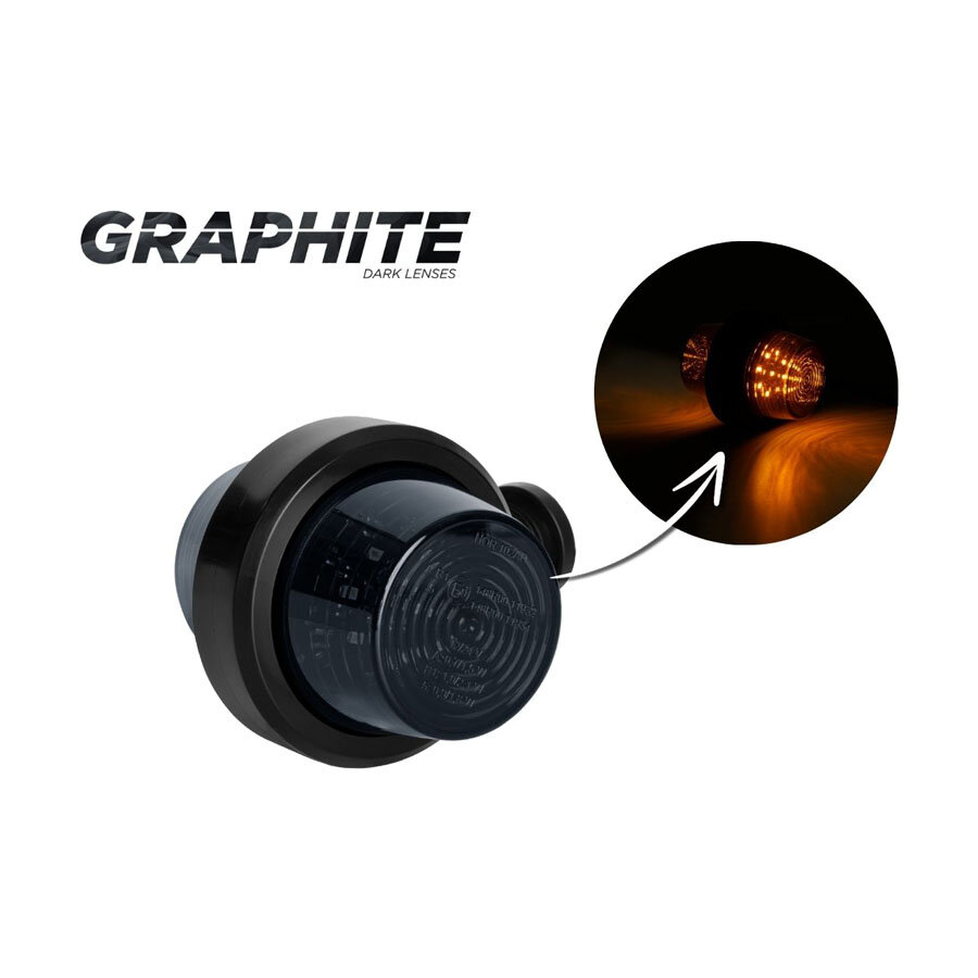 Horpol LED Breedtelamp Richtingaanwijzer Dark-Look Kort Horpol LED Breedtelamp Richtingaanwijzer Dark-Look Kort