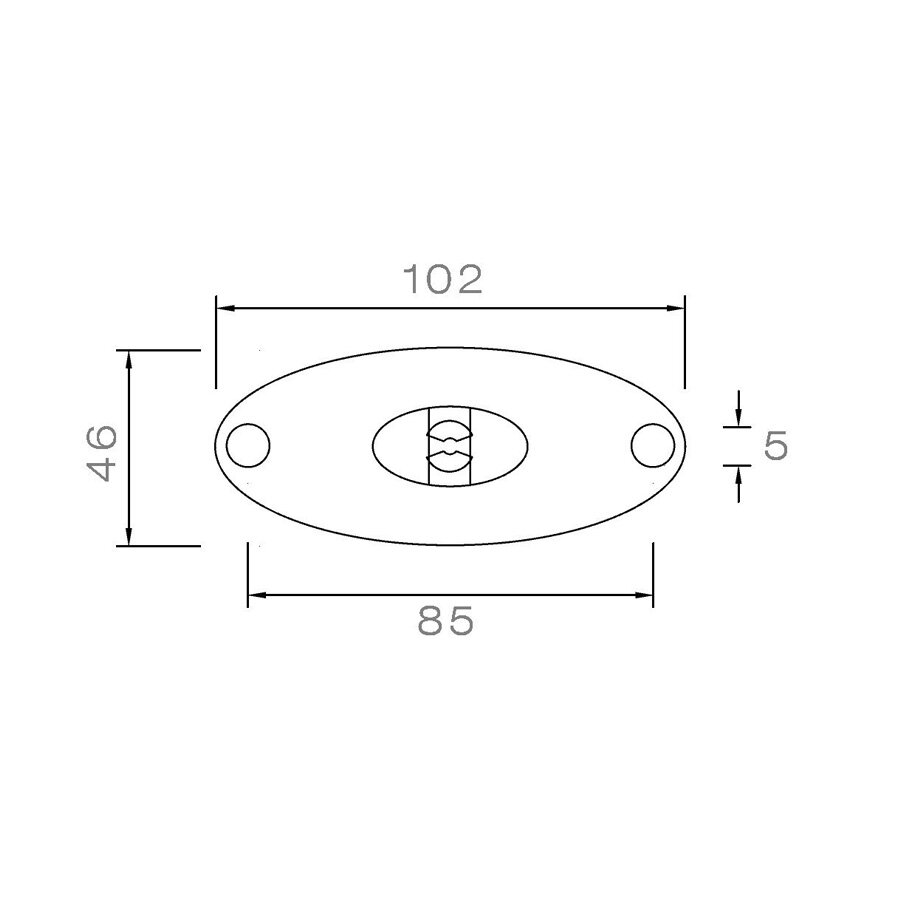 Asp&ouml;ck LED Markeringslamp Flatpoint II 0,5m Kabel 12V