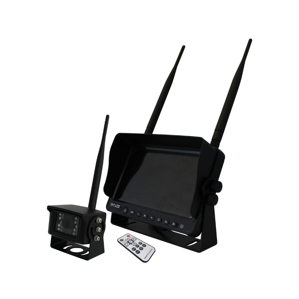 7" Achteruitrijcamera Set Draadloos | Quad View 7" Achteruitrijcamera Set Draadloos | Quad View