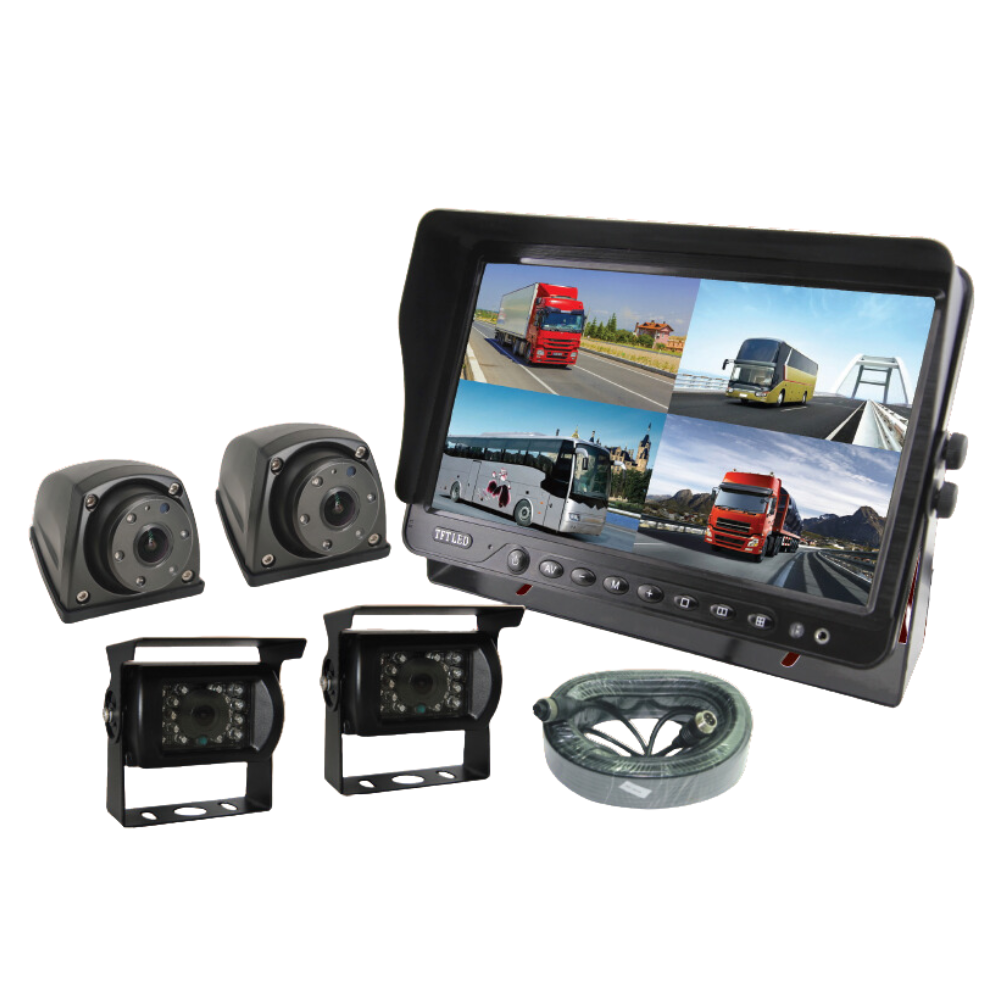 7" AI Achteruitrijcamera Set Bedraad | Incl. 4 Camera's 7" AI Achteruitrijcamera Set Bedraad | Incl. 4 Camera's