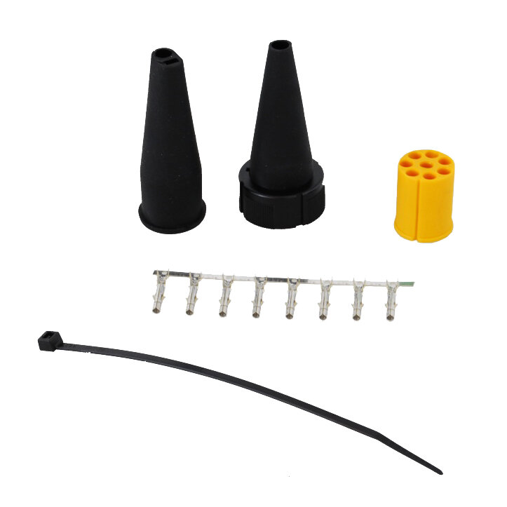 Aspöck 8-polige Connector Geel Links Aspöck 8-polige Connector Geel Links