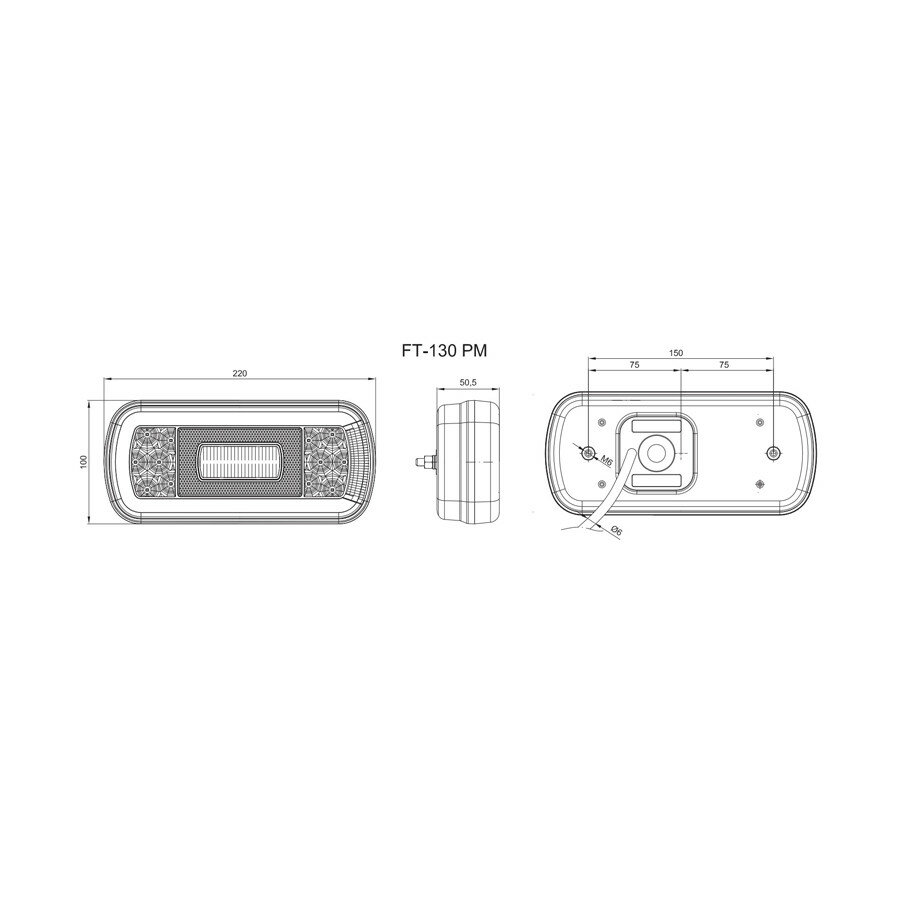 LED Verlichtingsset Aanhanger Fristom FT-130