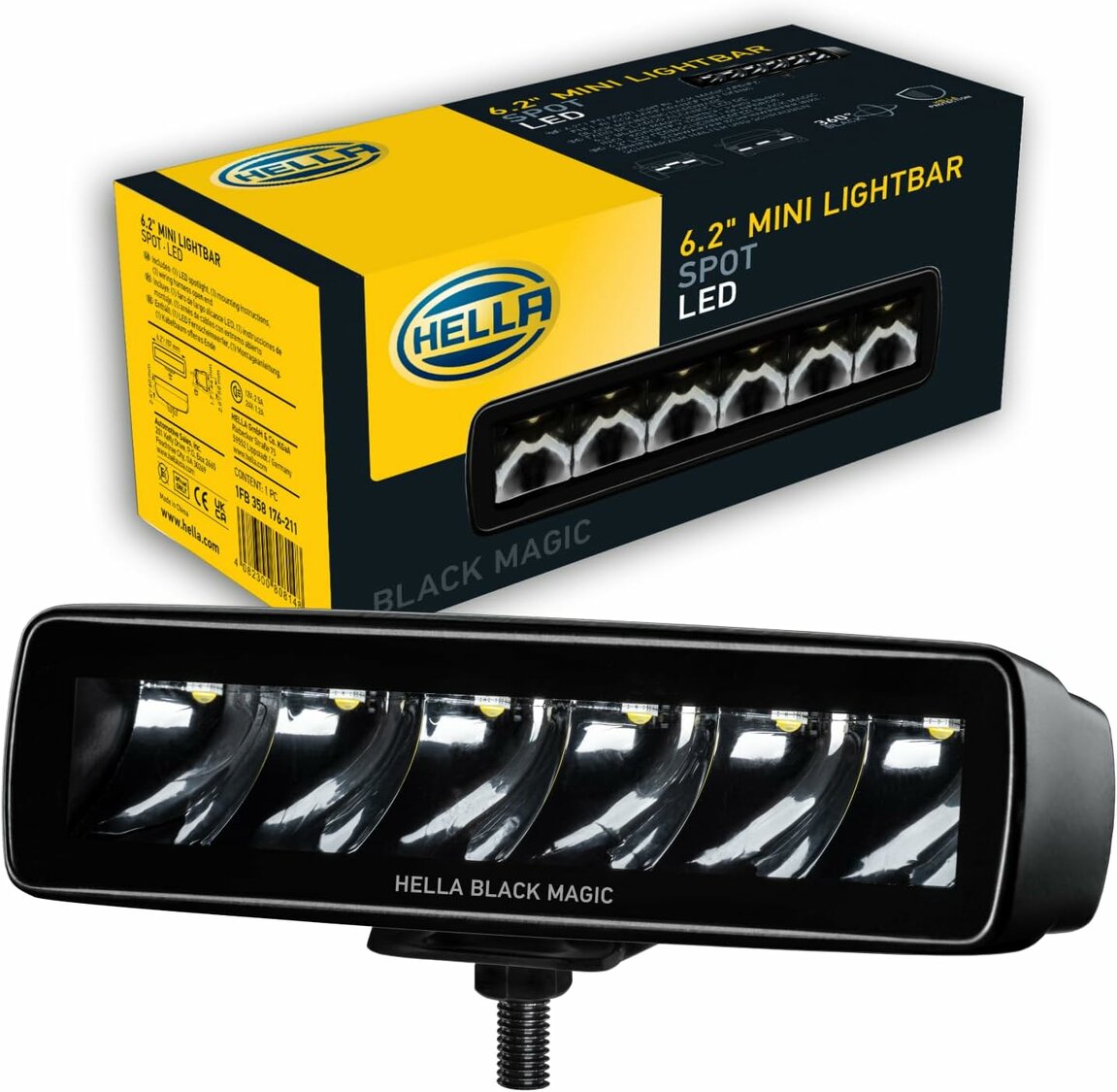 Hella LED Mini Lightbar 6.2" Verstraler | 1FB 358 176-211 Hella LED Mini Lightbar 6.2" Verstraler | 1FB 358 176-211