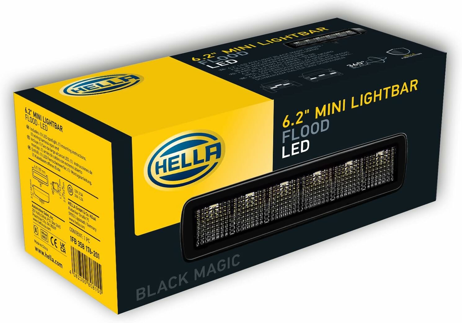 Hella LED Mini Lightbar 6.2" Breed | 1FB 358 176-201 Hella LED Mini Lightbar 6.2" Breed | 1FB 358 176-201