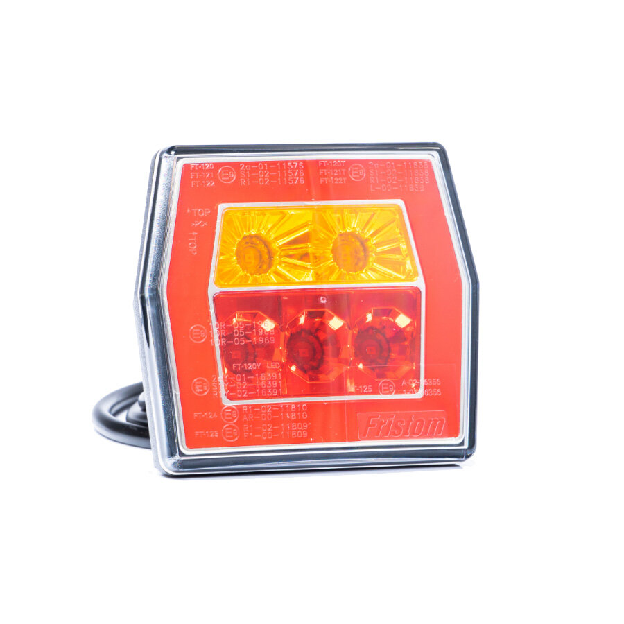 Fristom FT-122 LED Achterlicht 3-Functies + Kabel