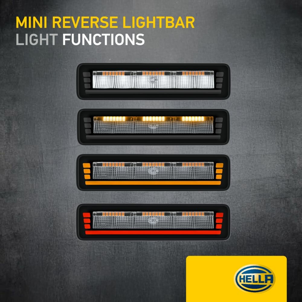 HELLA Black Magic Edgeless Pro Mini 7 inch Achteruitrijlamp | 500 lumen