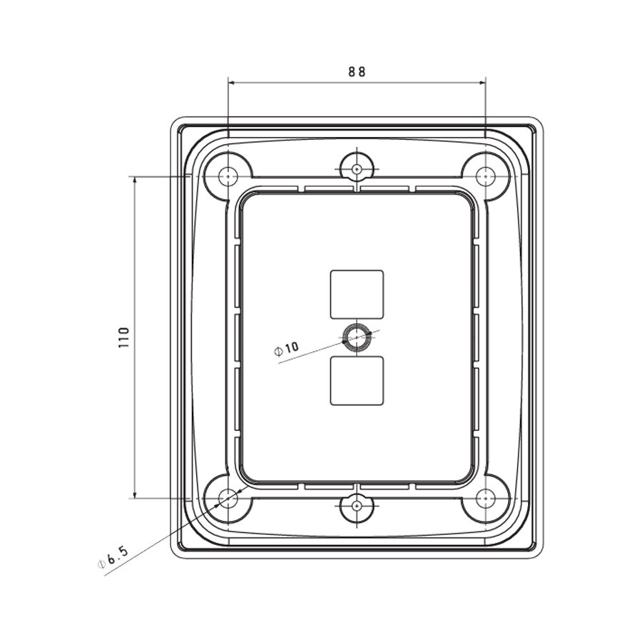 Fristom Inbouwframe Enkel | Voor FT-323 LED &amp; FT-324 LED