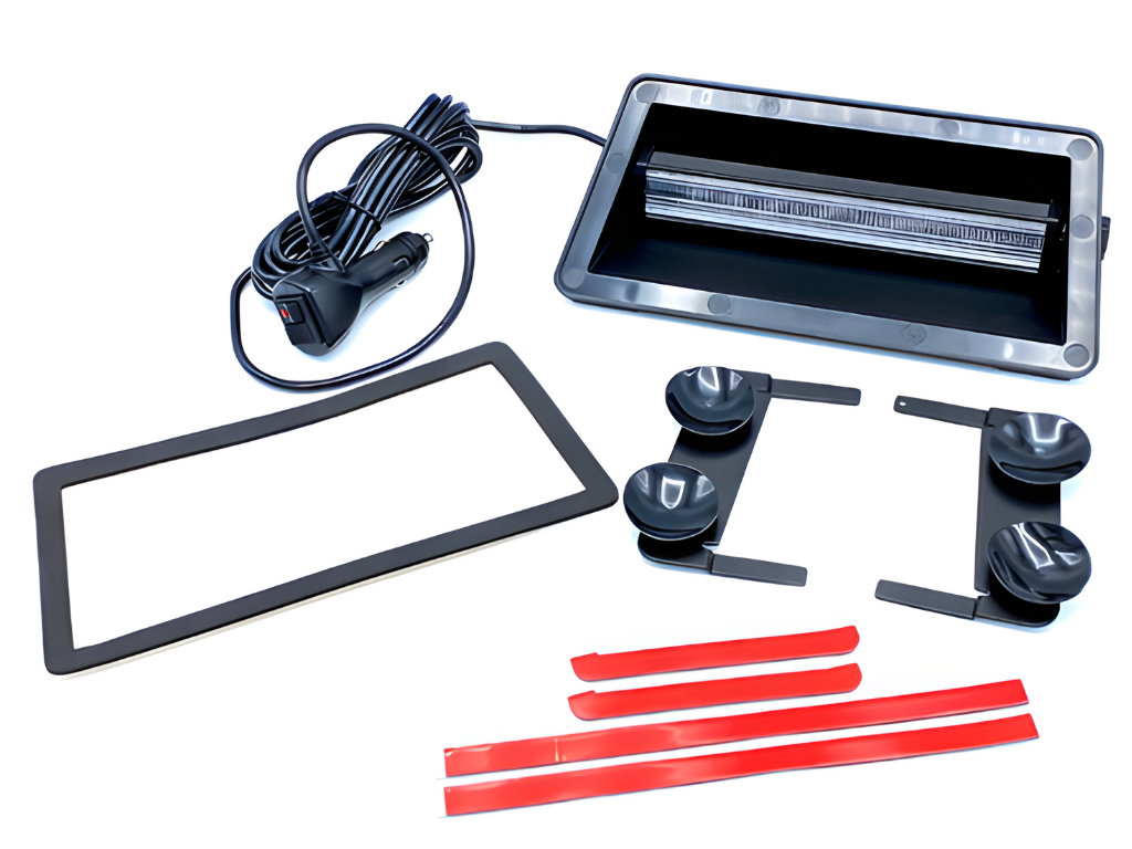 LED Dashboard Raamflitser Met Zuignap | Oranje