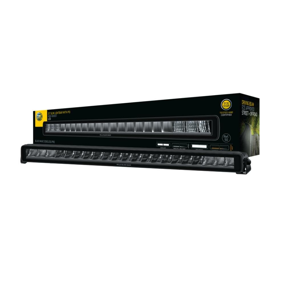 HELLA Black Magic Edgeless Pro 20 inch LED Lightbar | ECE grootlicht