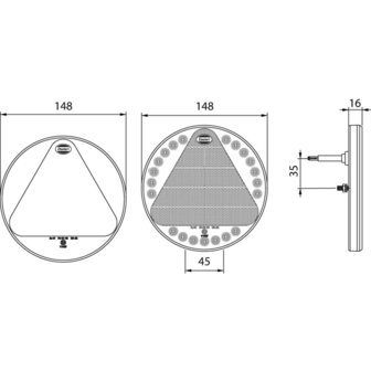 Led Achterlicht Plat