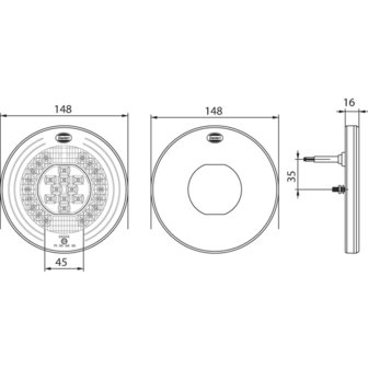 Led Achteruitrijlamp + Mistlamp