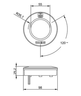 LED Voorlamp 10-30V