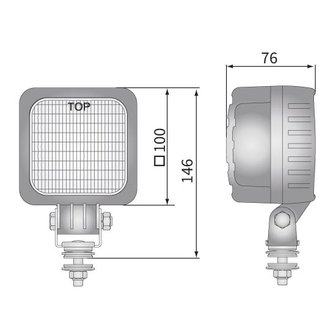 LED Werklamp Breedstraler 1500 Lumen + Kabel