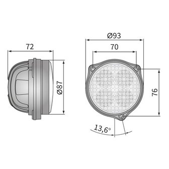 LED Werklamp Breedstraler 1500LM + Kabel