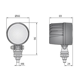 LED Werklamp Breedstraler 800LM + AMP Superseal
