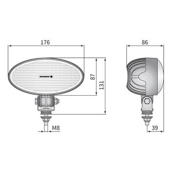 LED Werklamp Breedstraler 2200 Lumen + Deutsch DT