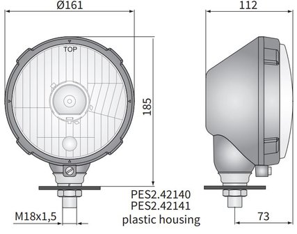 koplamp &Oslash;161x115 H4