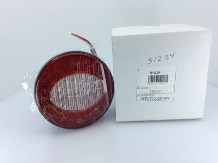 Perei LED Achterlicht 120mm 24V