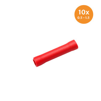 Doorverbinder Geïsoleerd Rood (0.5-1.5mm) 10 Stuks
