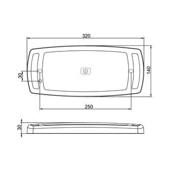 LED Interieurlamp 32CM Met Touch Button