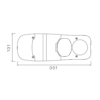 Aspöck Eurofab Achterlicht Glas Links + Rechts