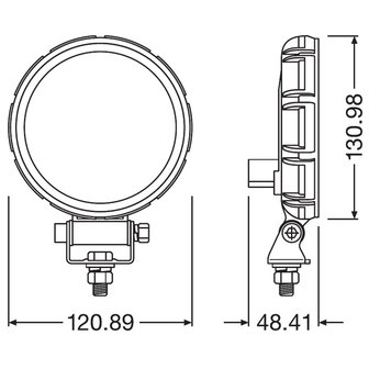 Osram LED Achteruitrijlamp Rond VX120R-WD