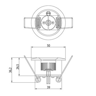 LED Interieurlamp Inbouw 1-Led