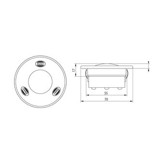 LED Interieurlamp Inbouw Rond