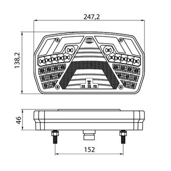 LED Achterlicht Links 6 Functies + Dynamische richtingaanwijzer