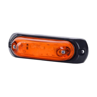 Horpol LED Markeringslamp Oranje Ovaal + Rubber Opbouw LD-378