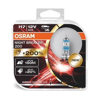 Osram H7 Night Breaker 200 Duobox 12V 55W PX26d