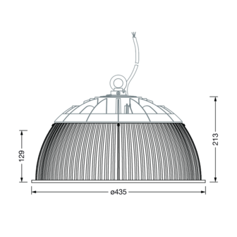 Aluminium Reflector Voor Highbay Lamp