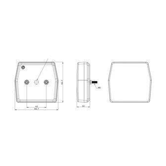 Fristom FT-222 LED Achterlicht 3-Functies 12V Bajonet