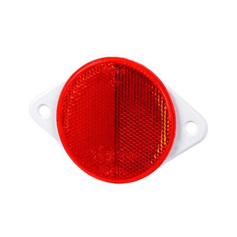 Reflector Rond 2 Bouten &Oslash;79mm Rood