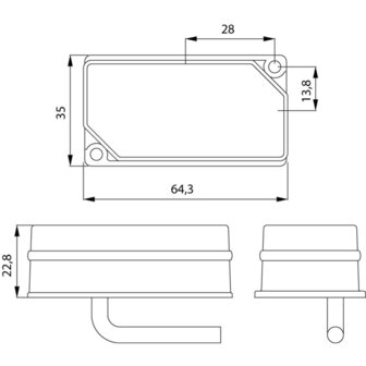 Led Flitser 3-Leds Wit