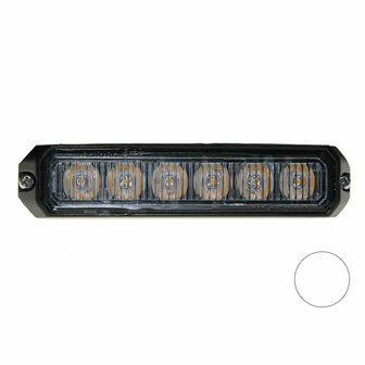LED flitser 6-voudig compact Wit