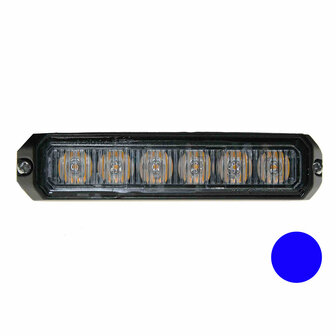 LED flitser 6-voudig compact Blauw
