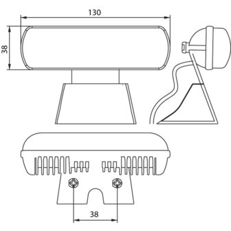 Led Flitser Staand Wit