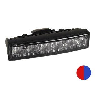 Led Flitser 6-Leds Blauw + Rood