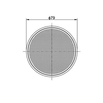 Reflector Rond Met Plakstrip &Oslash;79mm Rood