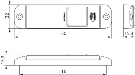 LED Achtermarkering 9-33V