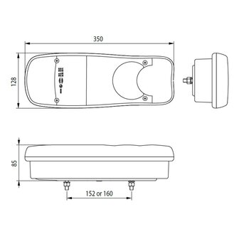 Led Achterlicht 6 Functies Rechts