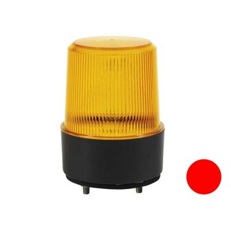 Led flitslamp Vlakke Montage Rood