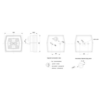 Fristom LED Mistlamp 5-polig Bajonet