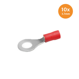 Ringkabelschoen Rood 3.7mm 10 Stuks