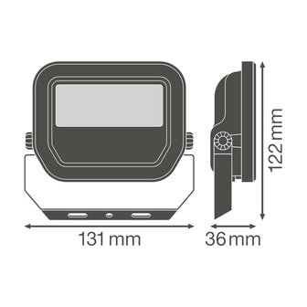 Ledvance 10W LED Bouwlamp 230V Wit 6500K Koudwit