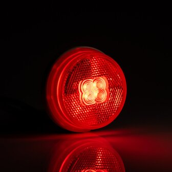 Fristom LED Markeringslamp Rond Rood + 0,5m Kabel