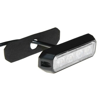 LED flitser 4-voudig compact Rood