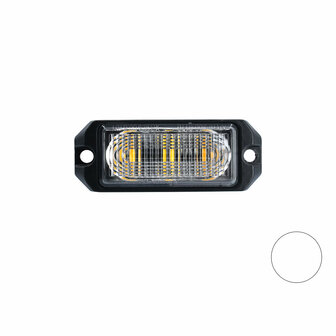 LED flitser 3-voudig ultra flat Wit