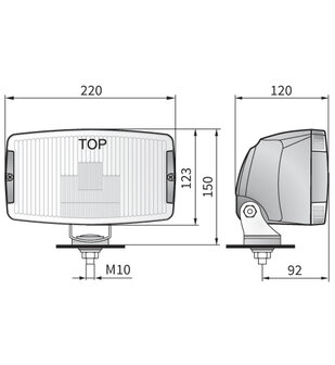 Verstraler HP5 met LED stadslicht